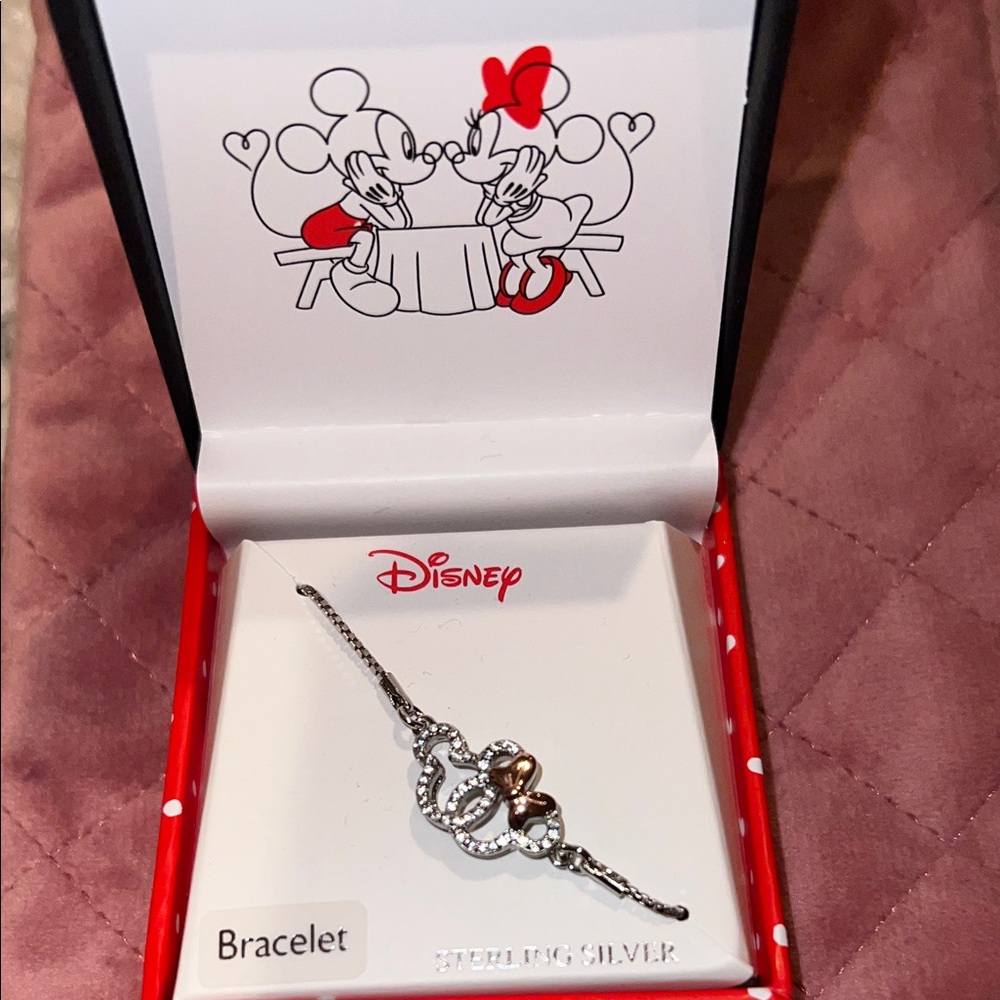 Disney Sterling Silver and Rose Gold Bracelet